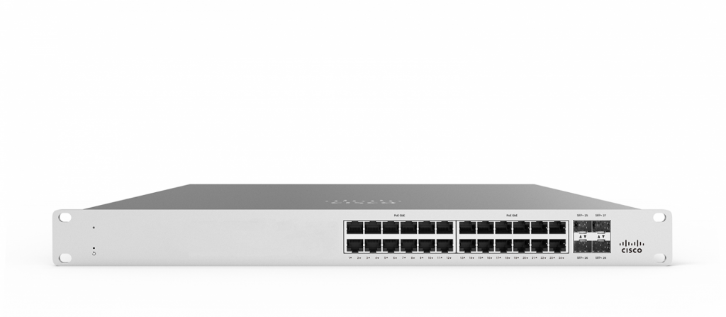 Meraki MS120-24P 1G L2 Cld -Mngd 24x GigE 370W PoE Switch - Microtec, S.A